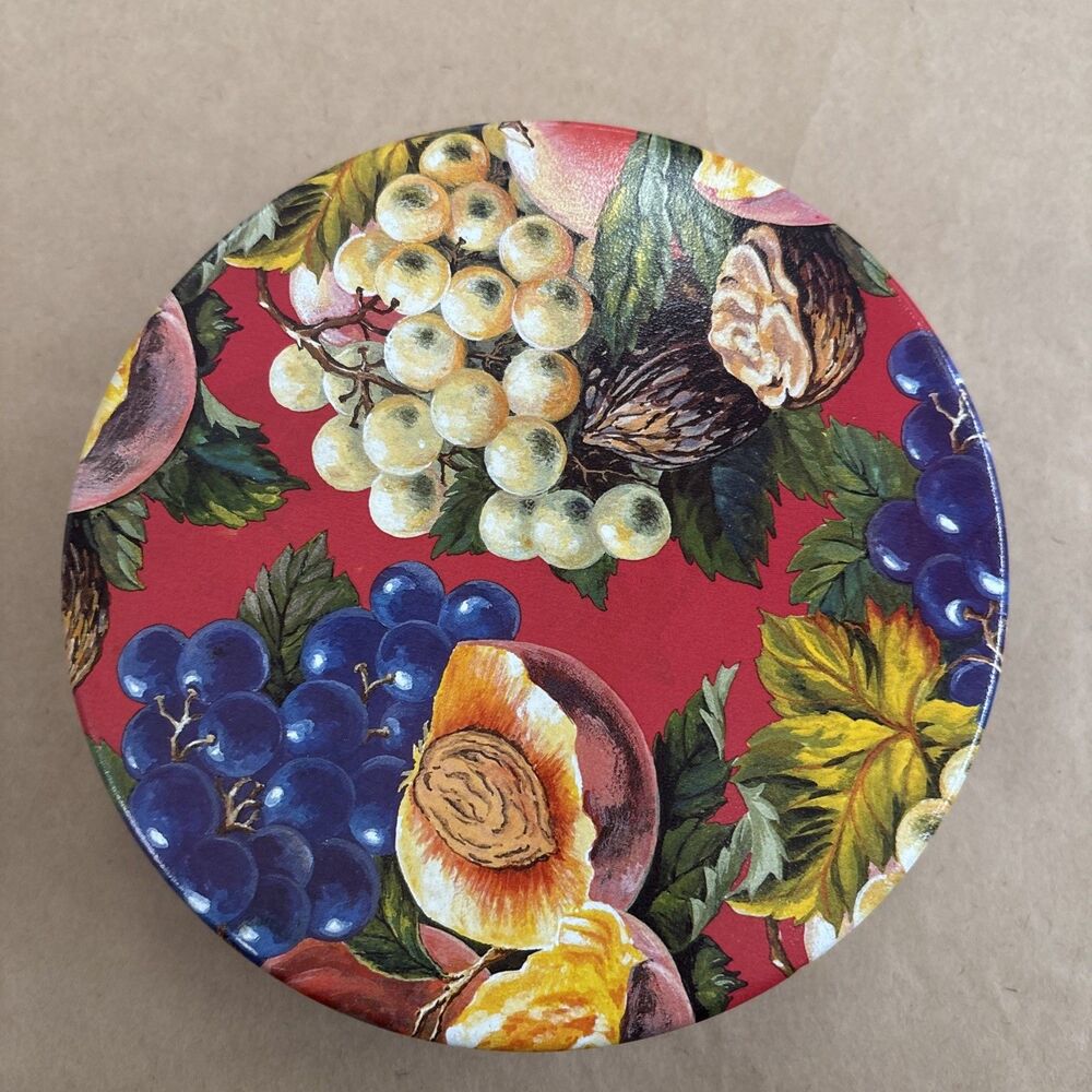 Vintage Fruit Cake Collectors Tin, 1970